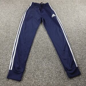Adidas Pants Mens M Blue Track Warm Up Drawstring Jogger Sweatpants Gym Workout